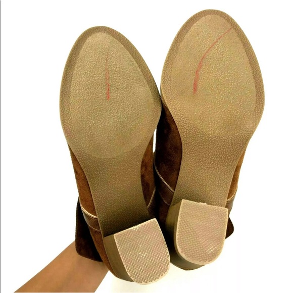 ❌ SOLD ❌New Directions Jorie Cognac Suede Ankle Booties 8 - Picture 7 of 8